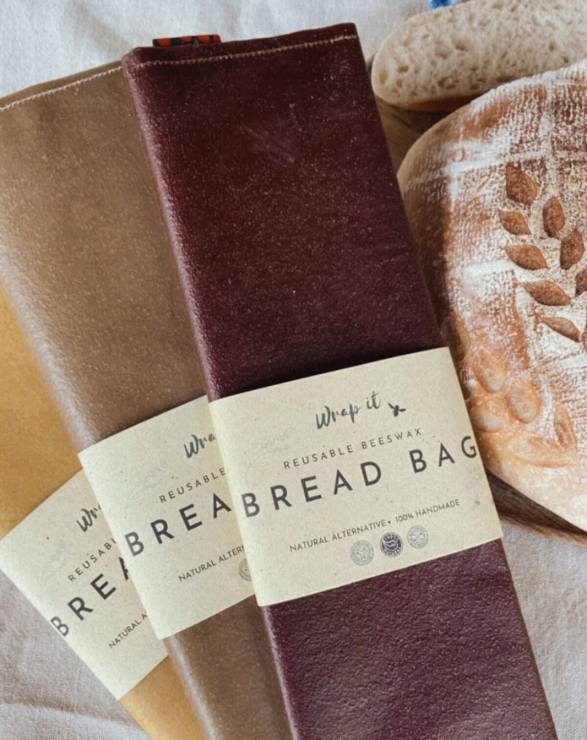 BOLSA DE PAN DE CERA DE ABEJAS Colección Tierra