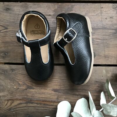 Mole' Traditional T-bar Shoes - Toddler Hard Sole