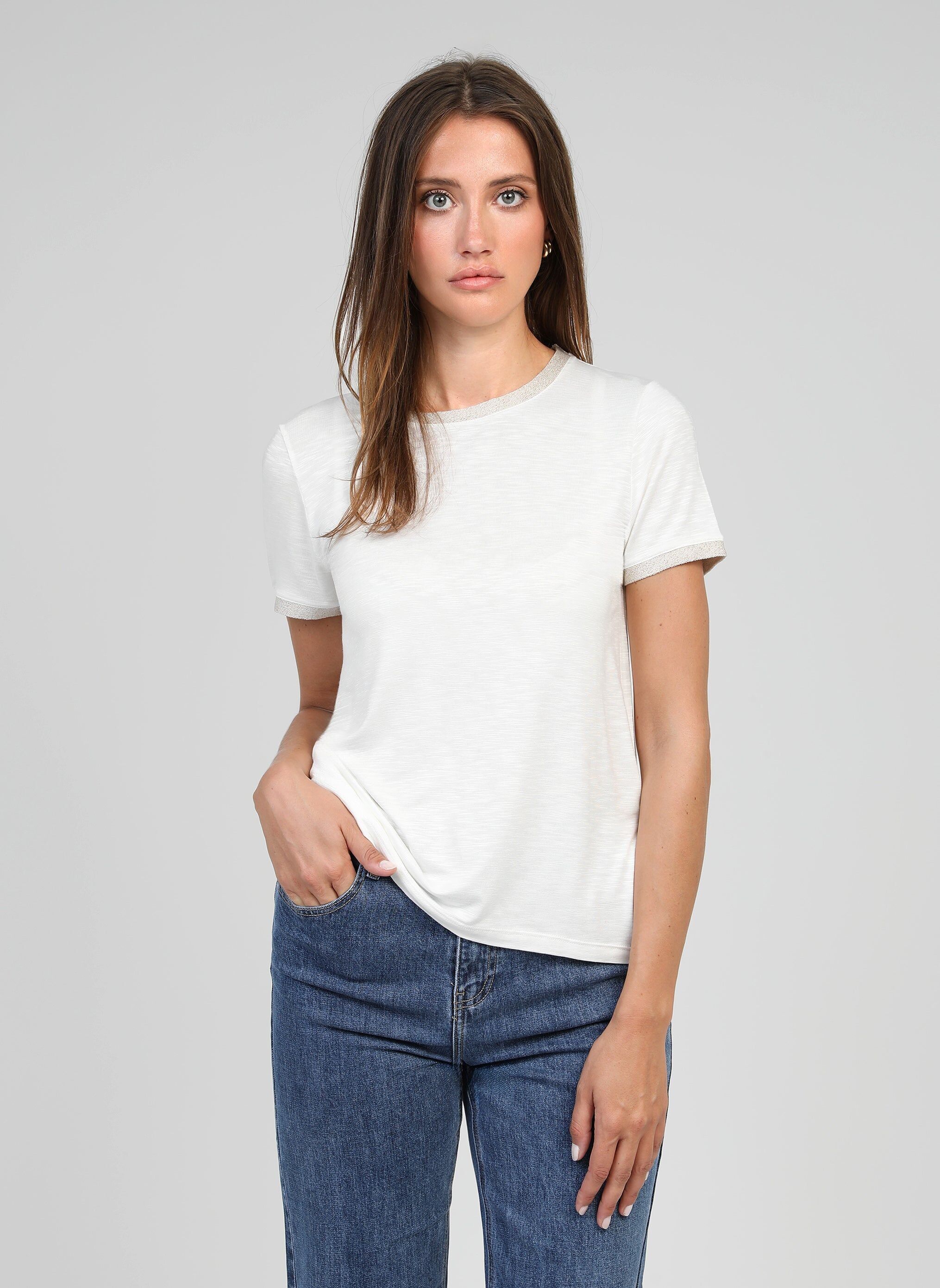 T-SHIRT ECRÙ TIXANA