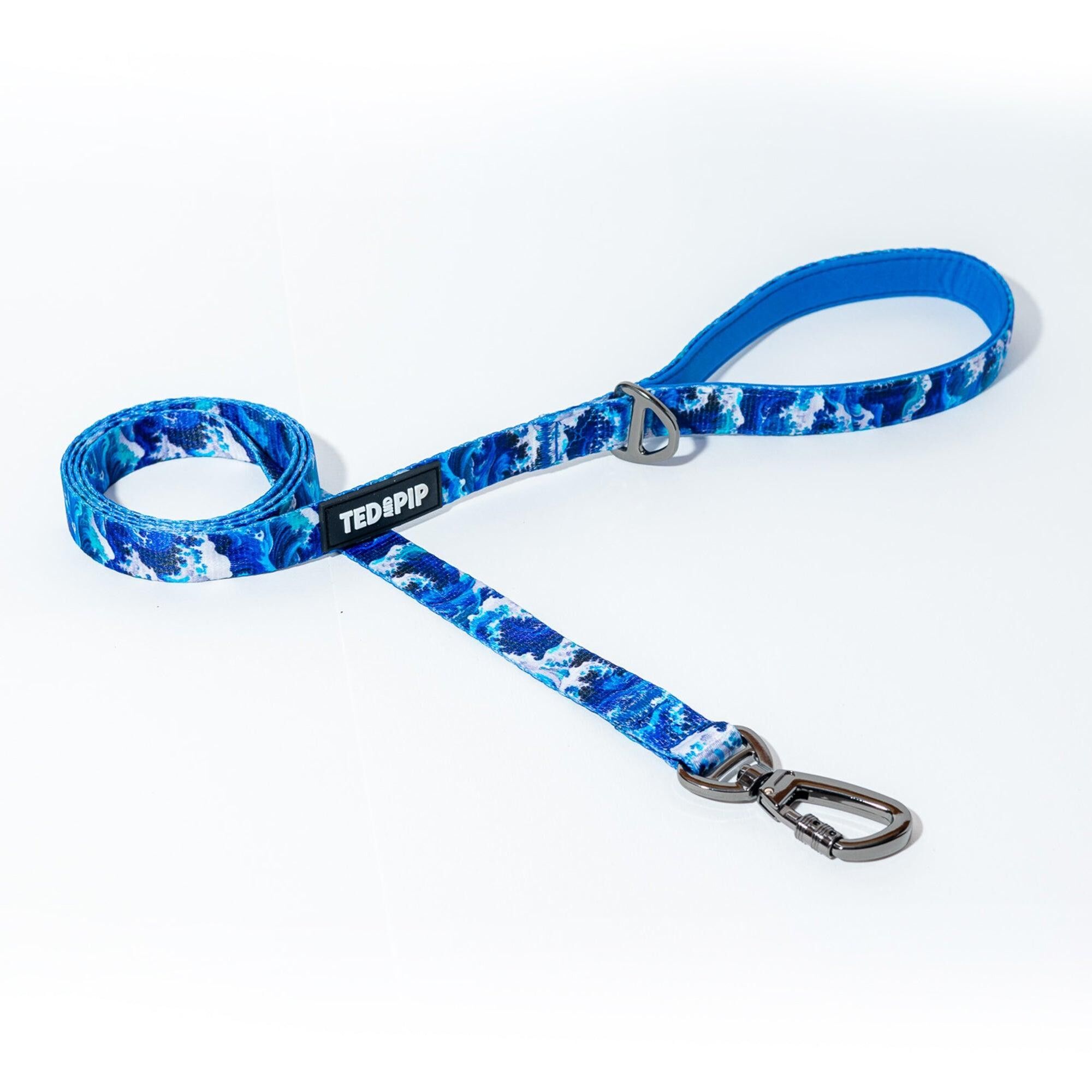Ocean Waves Stylish Dog Lead