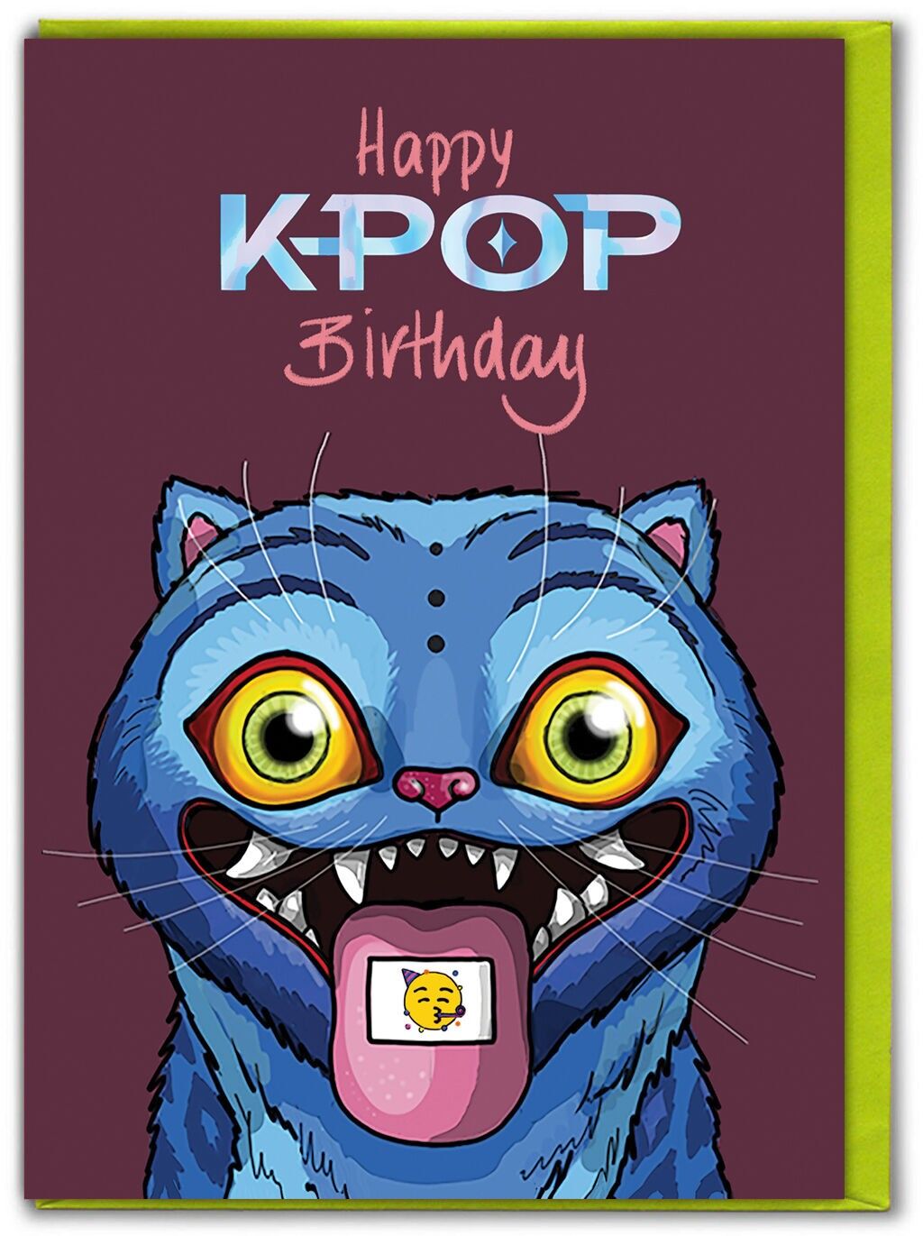 Divertente biglietto di auguri di compleanno K-Pop - Buon compleanno K-Pop