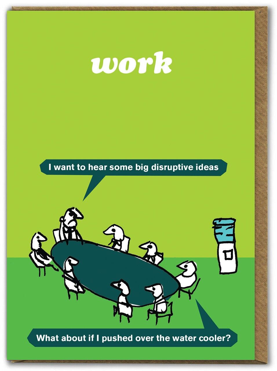 Biglietto di auguri di compleanno divertente - Water Cooler di Modern Toss