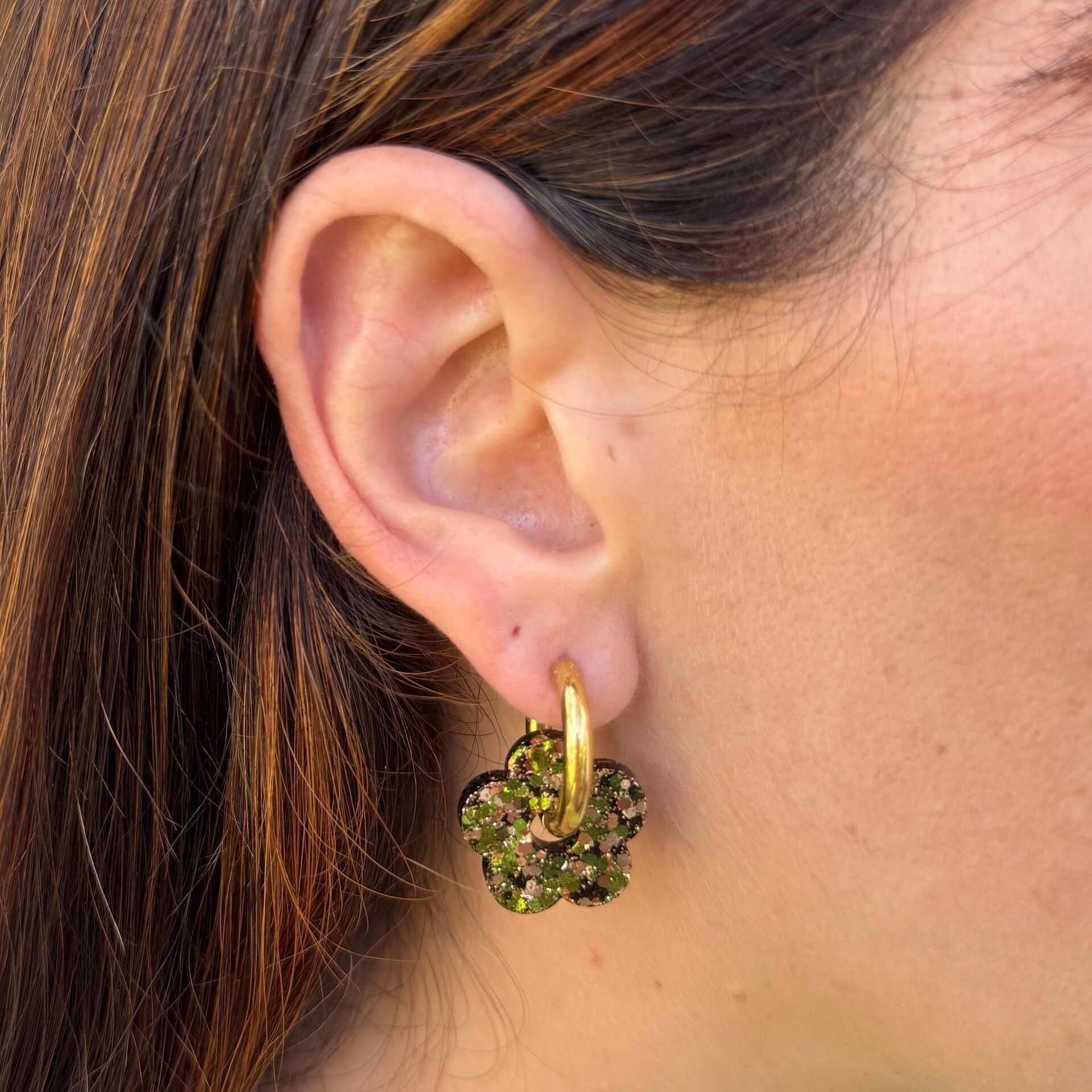 Creolen mit Olivenblüten-Mix