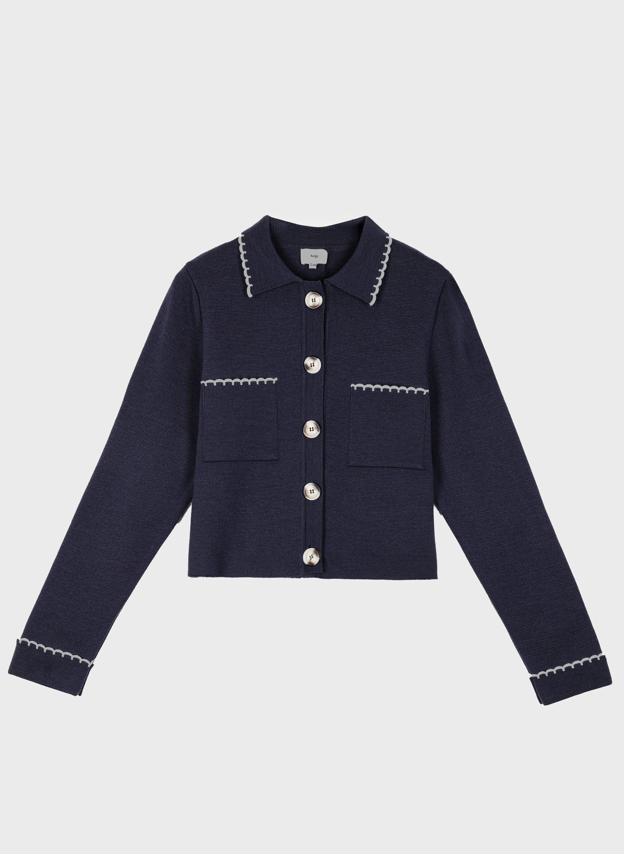 Gilet blu navy VALINA