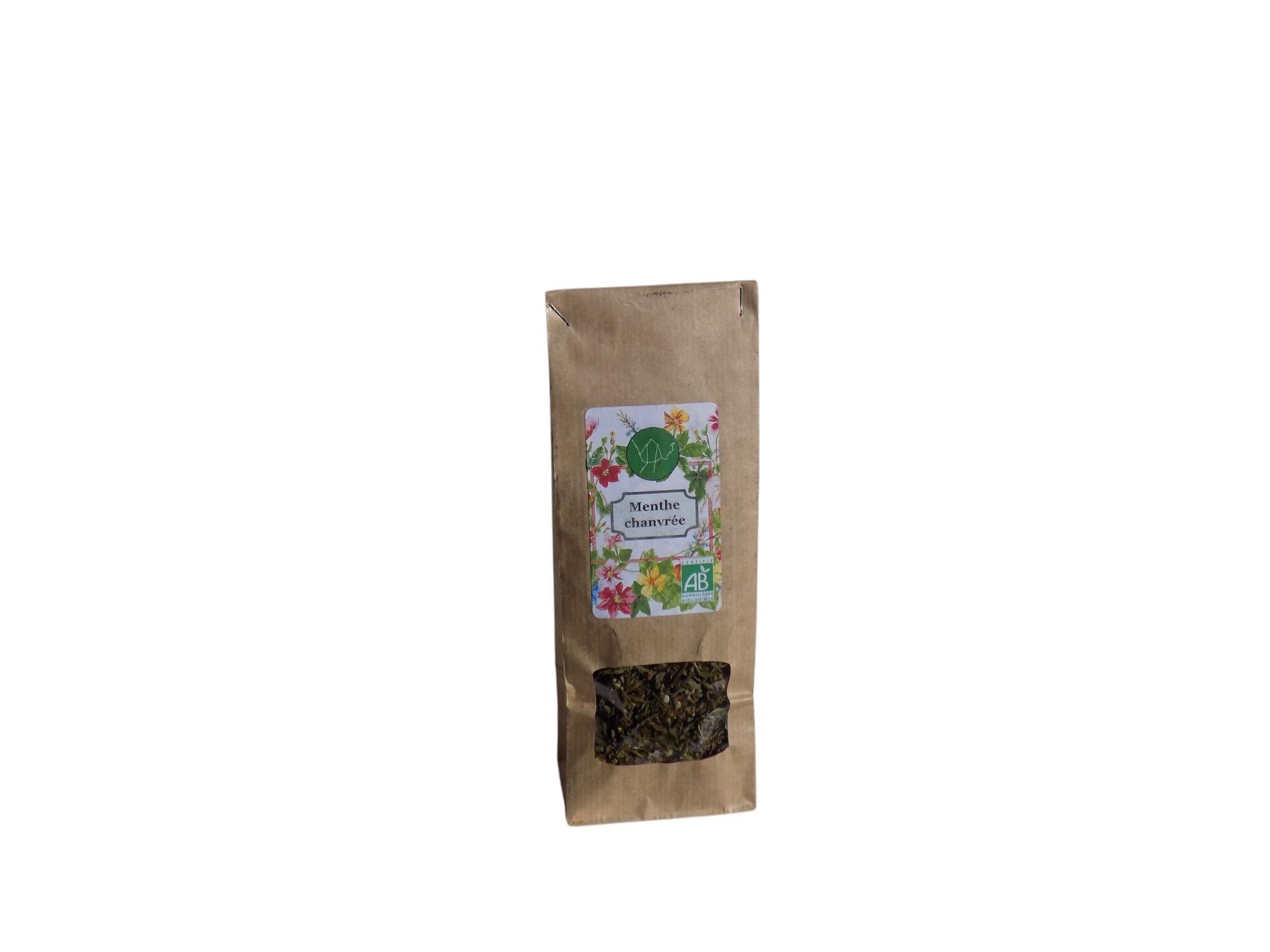 Té de hierbas suelto de menta y cáñamo - 25 g