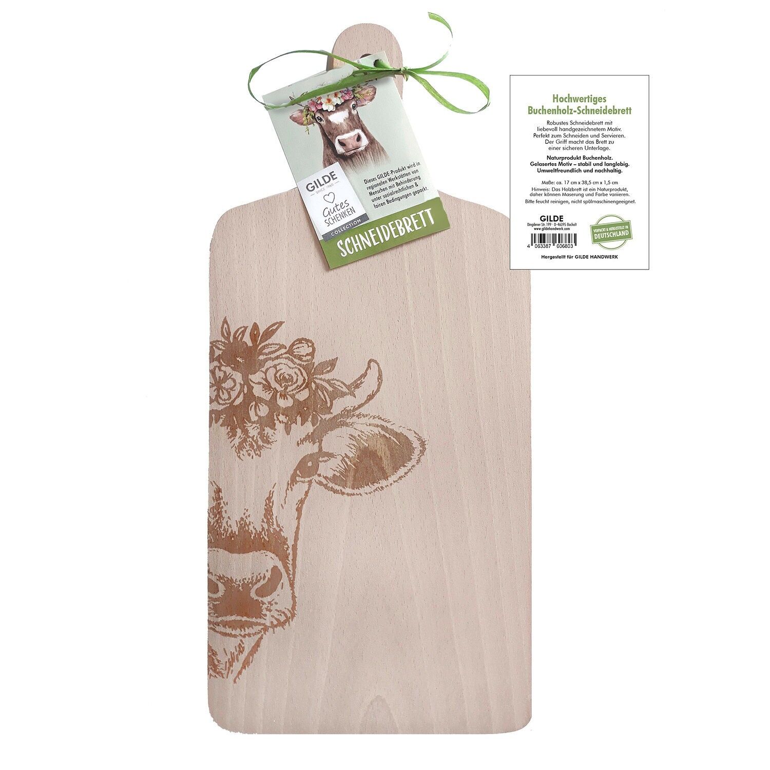 Cutting board Adelheid natural color H.38.5 cm
