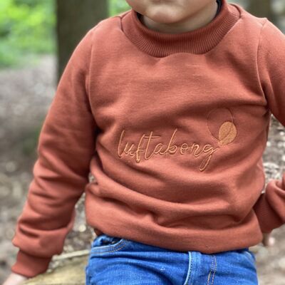 BIO Pullover in Henna Brown (Gr. 116-128)