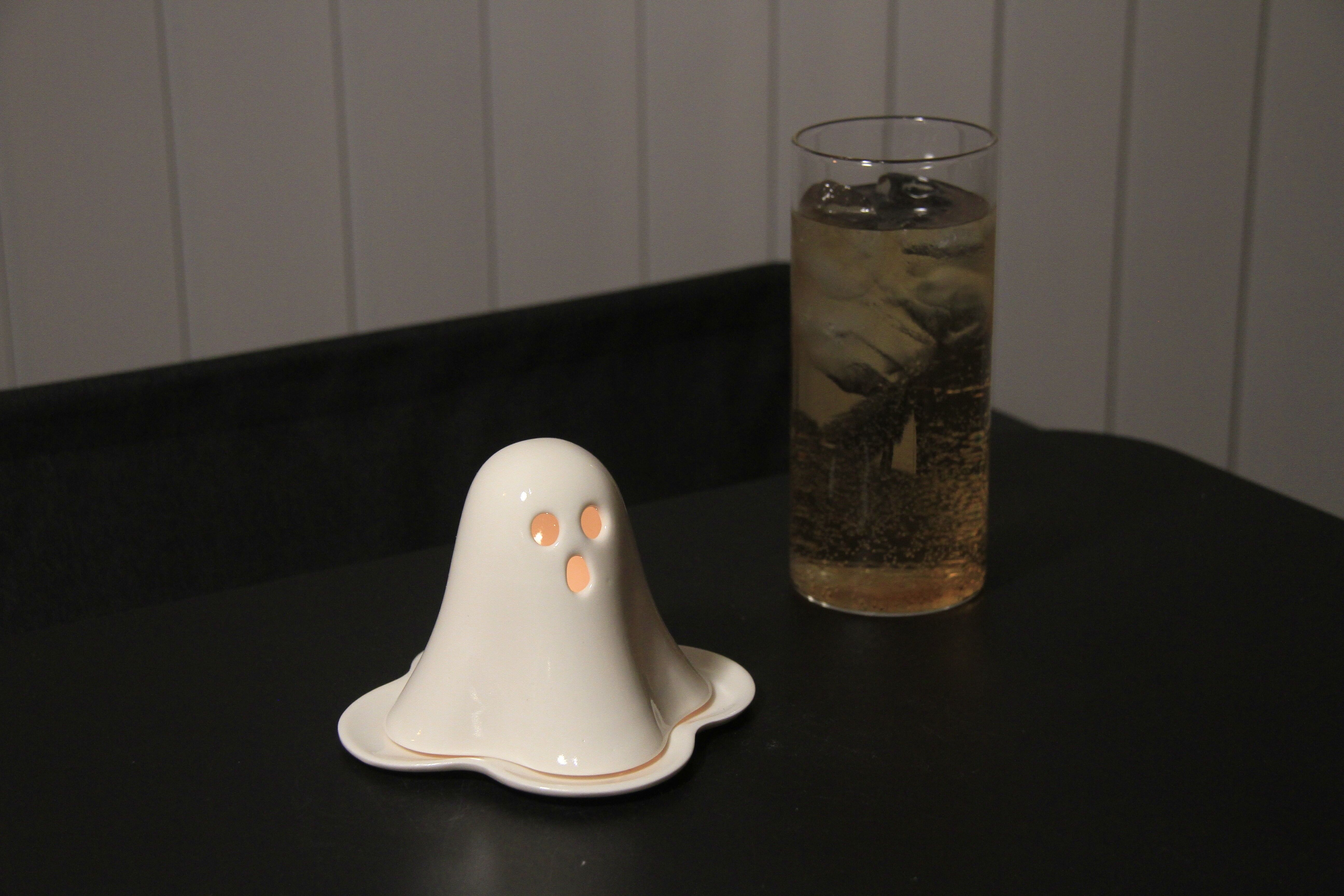 Photophore en céramique fantôme pour Halloween