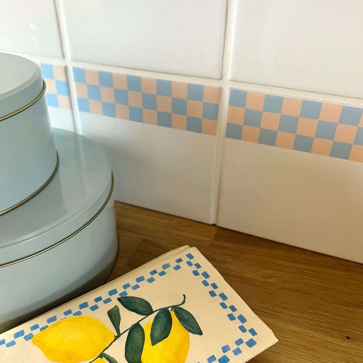 Border - Chess 07- Sticker for tiles