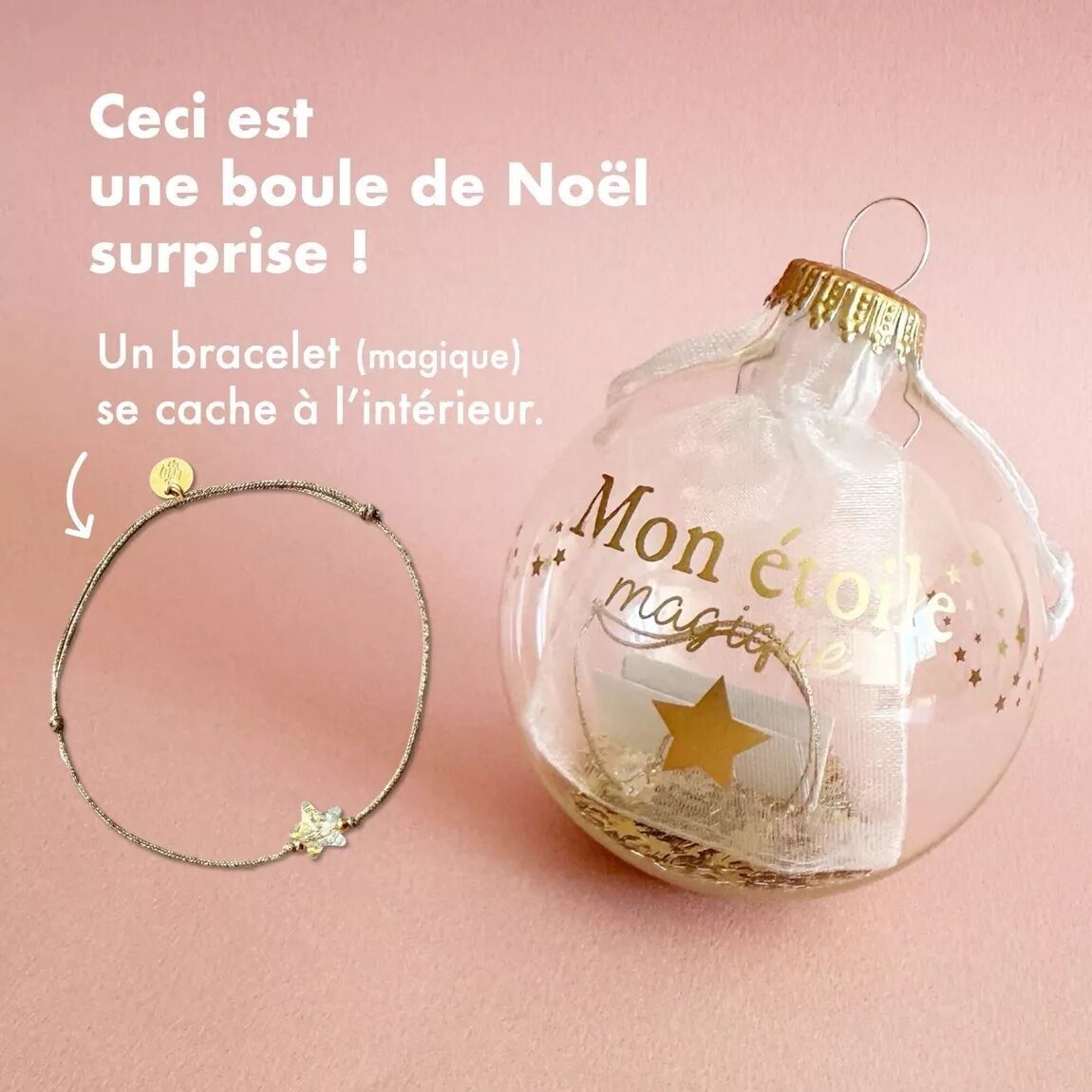Überraschungs-Weihnachtskugel „Mein Zauberstern“!