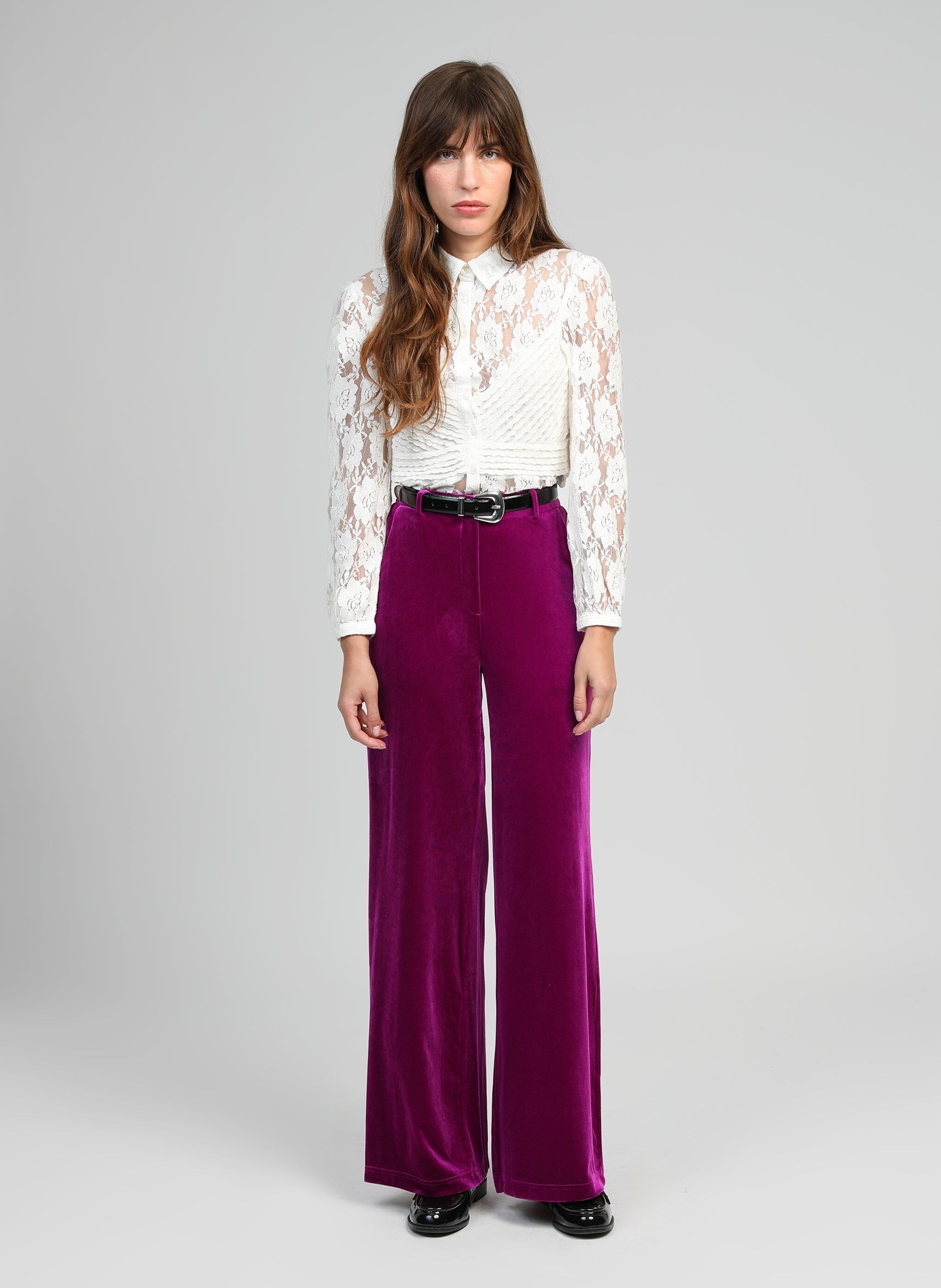 PANTALONE PONTALENE viola