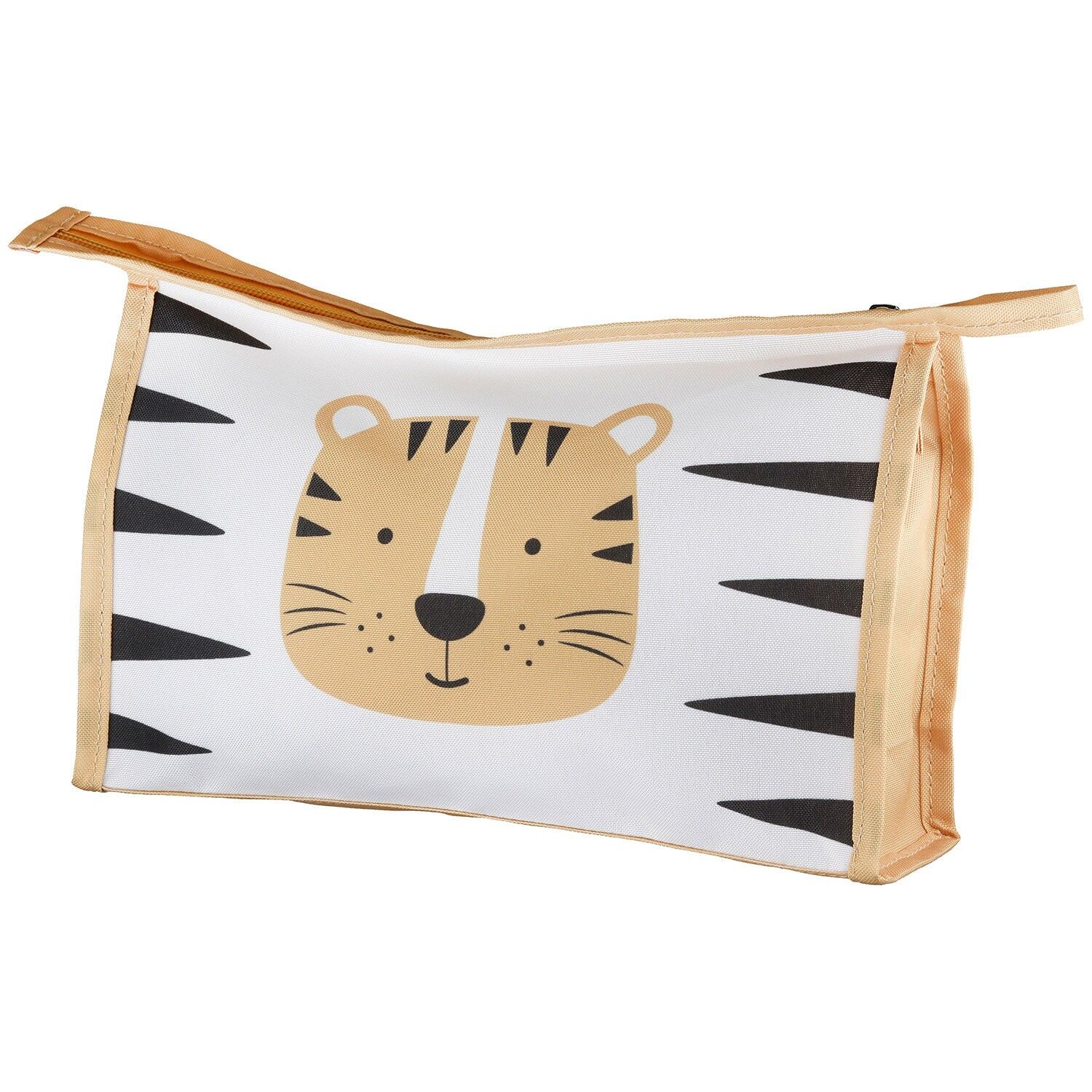 Rectangular bag tiger yellow H. 16 cm