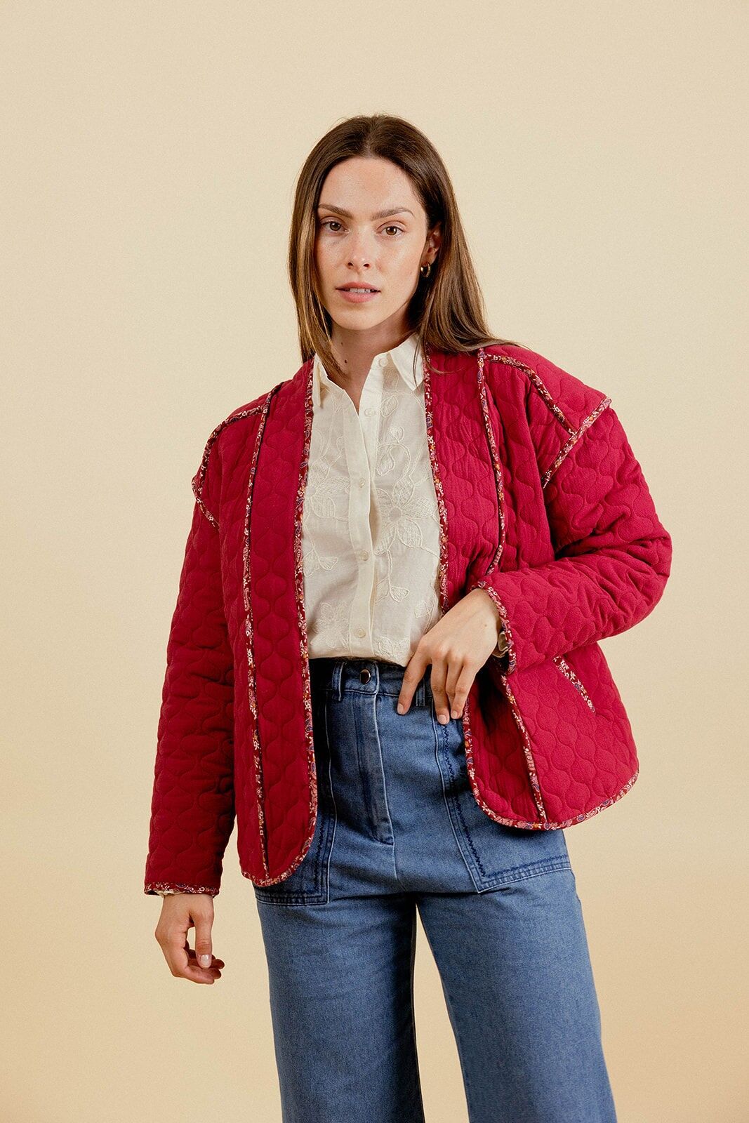 PIA Langärmliger Steppmantel