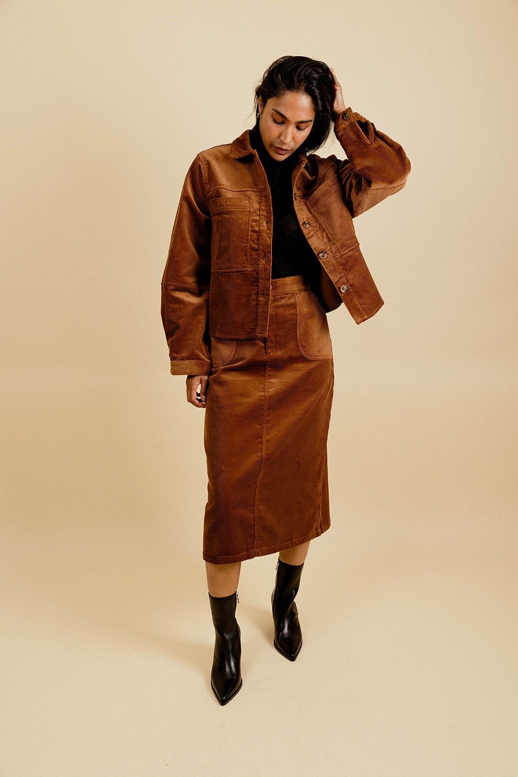 ELZA Cordjacke mit Knöpfen