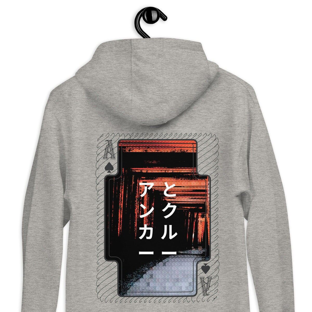 04 Felpa con cappuccio in misto cotone Gurafiku Giappone