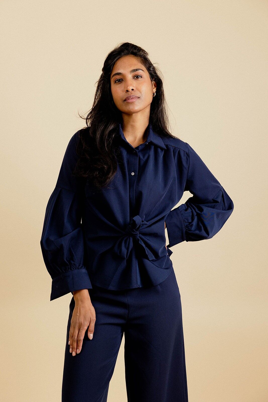 NATALIA Damenhemd mit Fliege