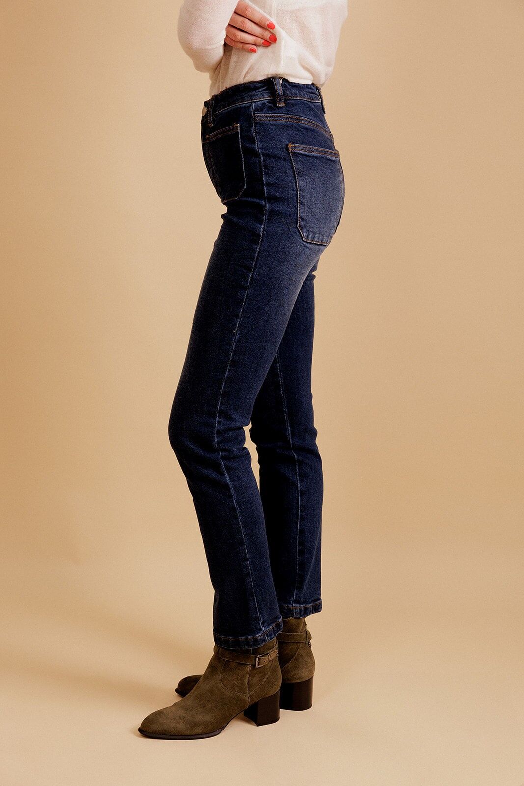 EPONINE Jeans mit 2 aufgesetzten Taschen vorne