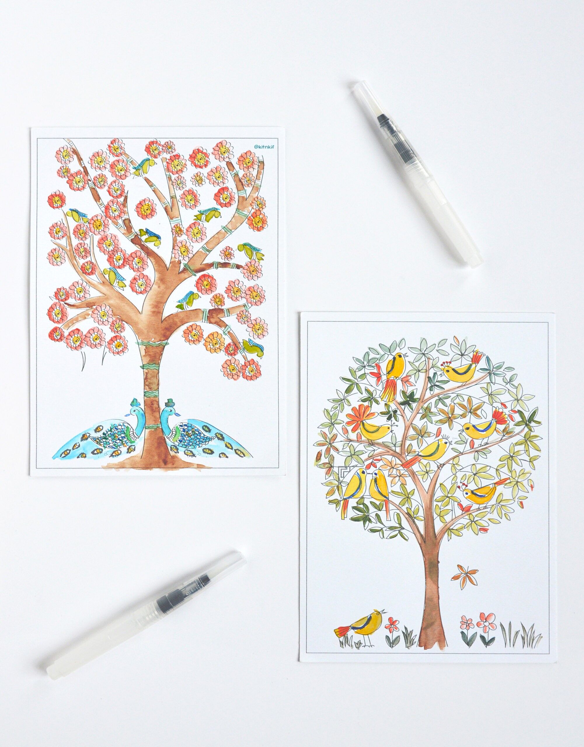Aquarell-Set – Der Baum des Lebens