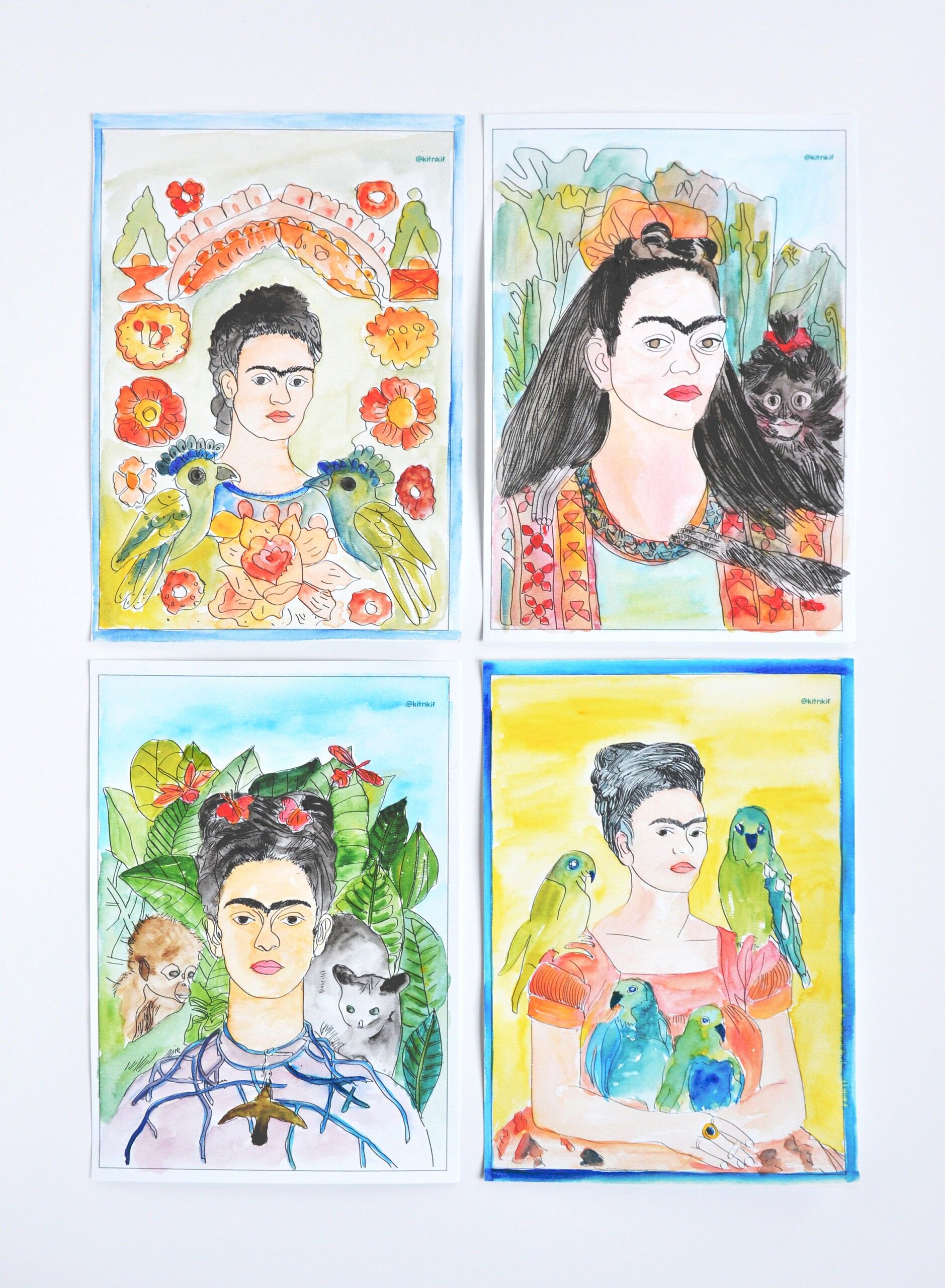 Aquarell-Set – Frida Kahlo