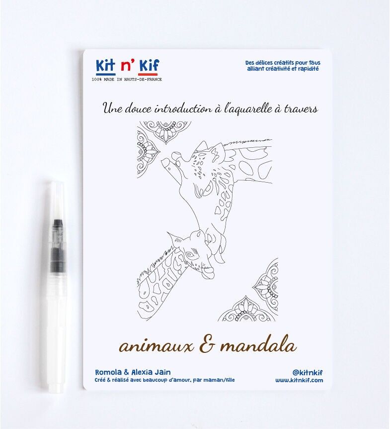 Aquarell-Set – Tiere und Mandala