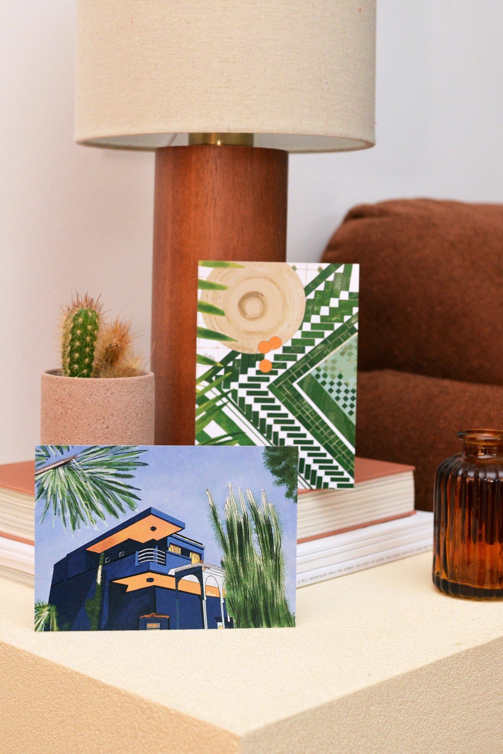 Set mit 4 exklusiven Postkarten – RIAD YASMINE