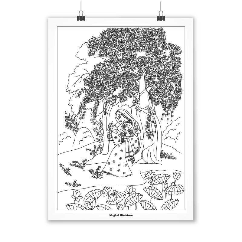 Illustrazione A3 – Miniatura Mughal