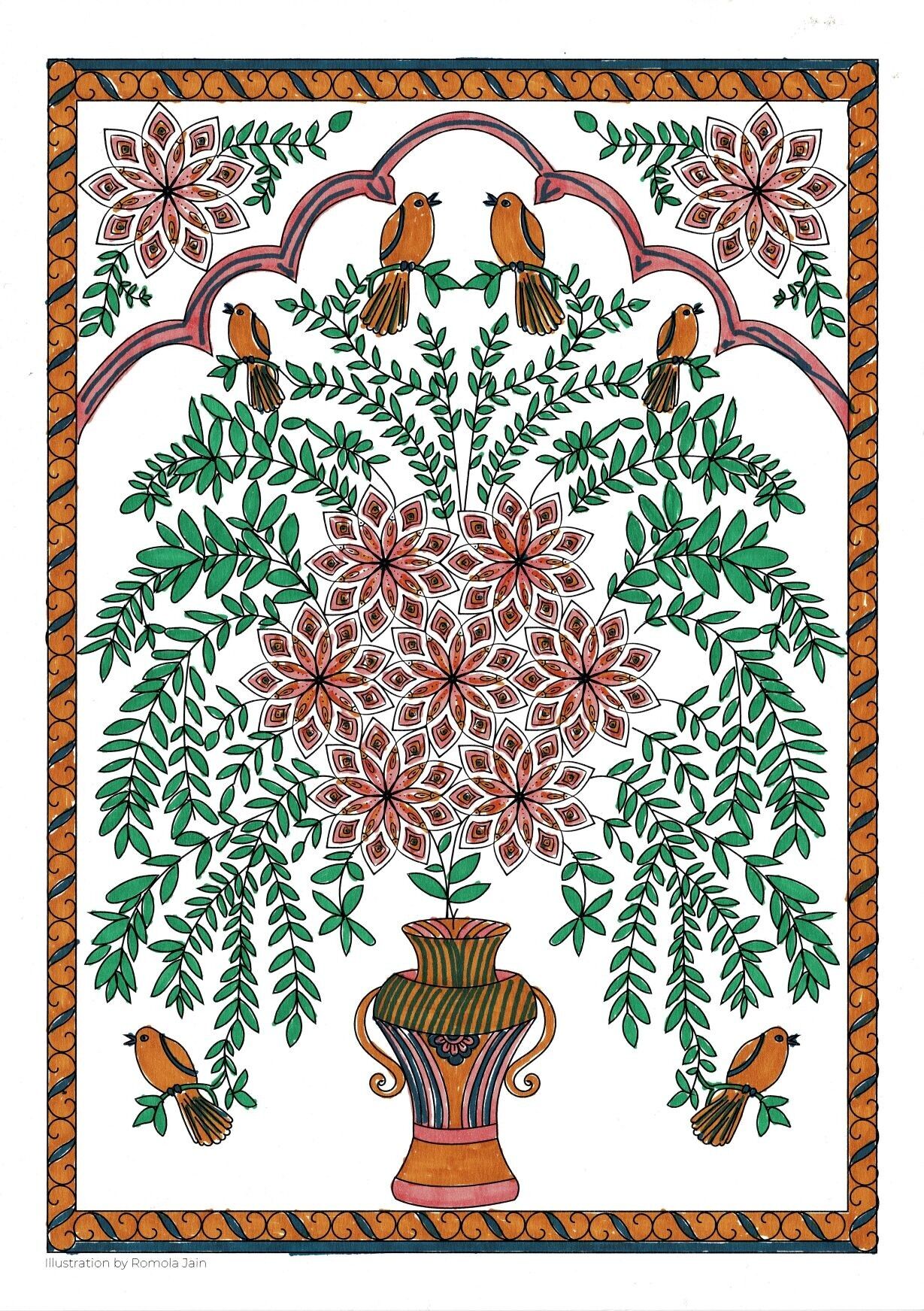 OASIS – Trilogie „Baum des Lebens“ (A4-Illustration)