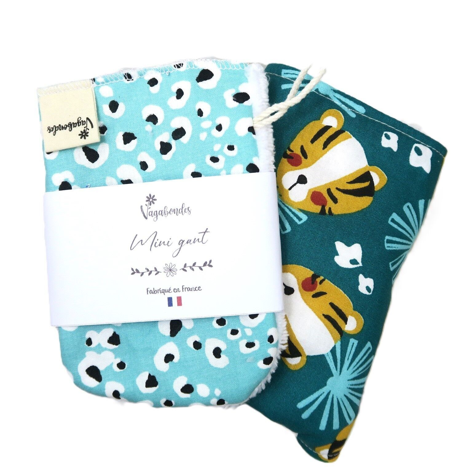 Mini makeup remover glove or mini learning glove for children - Leop & Nehila