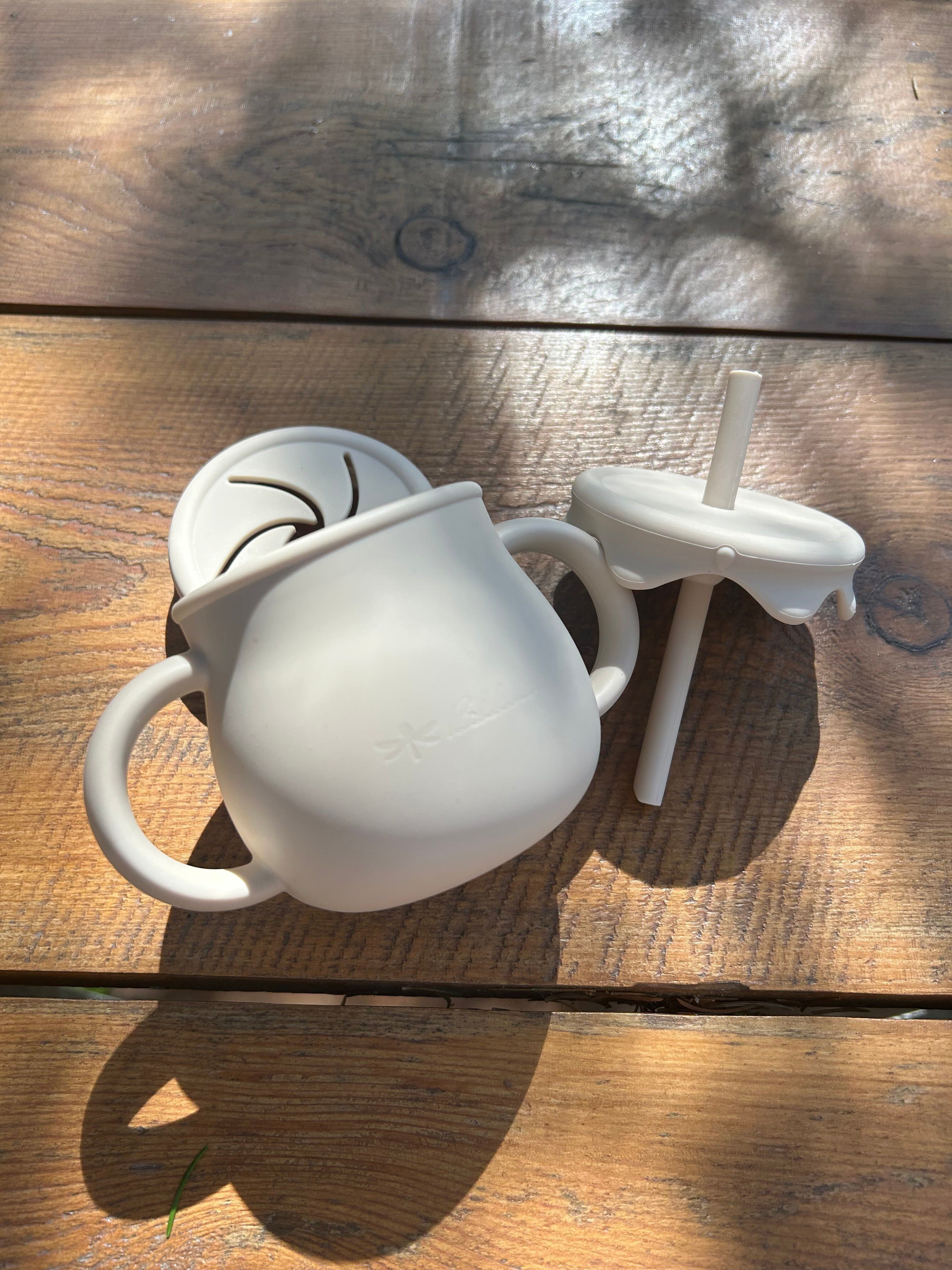 Multifunctional 3-in-1 Silicone Honey Jar Cup