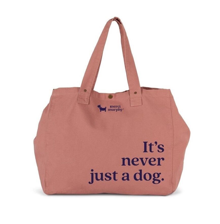 Maxi bolsa de compras - rosa - Nunca es solo un perro