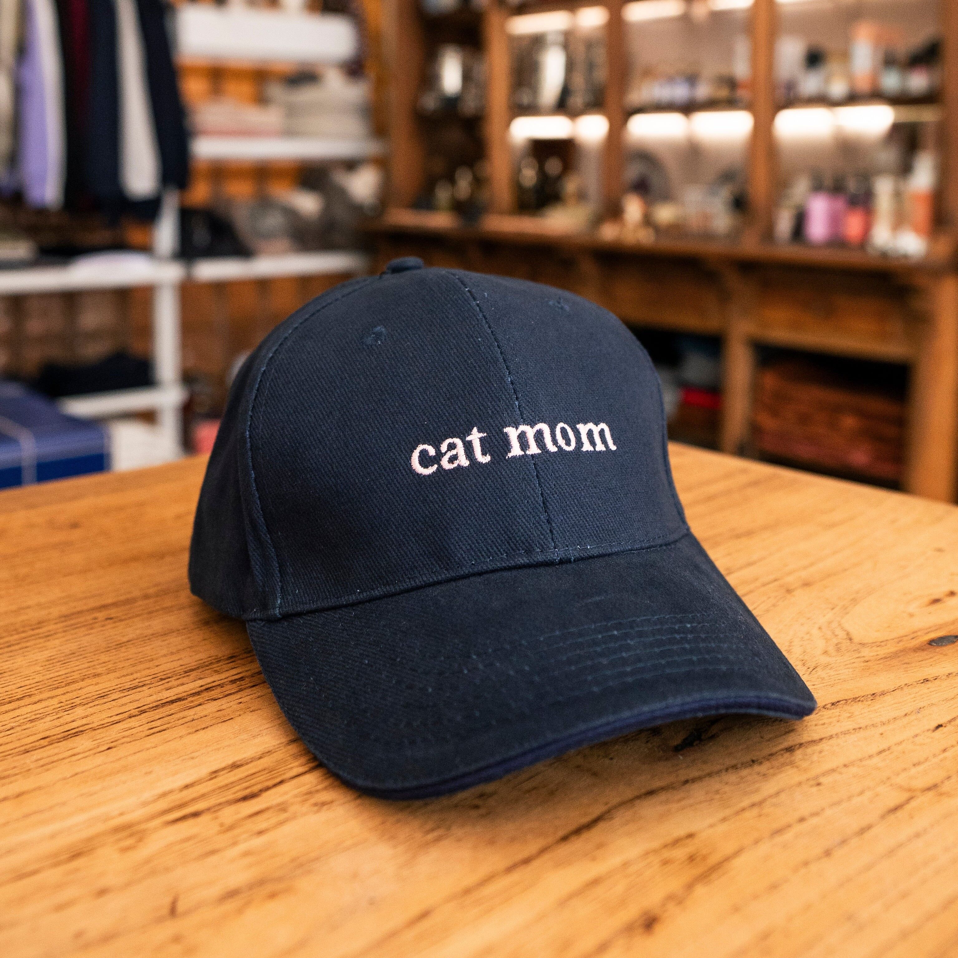 Casquette cat mom - bleue marine