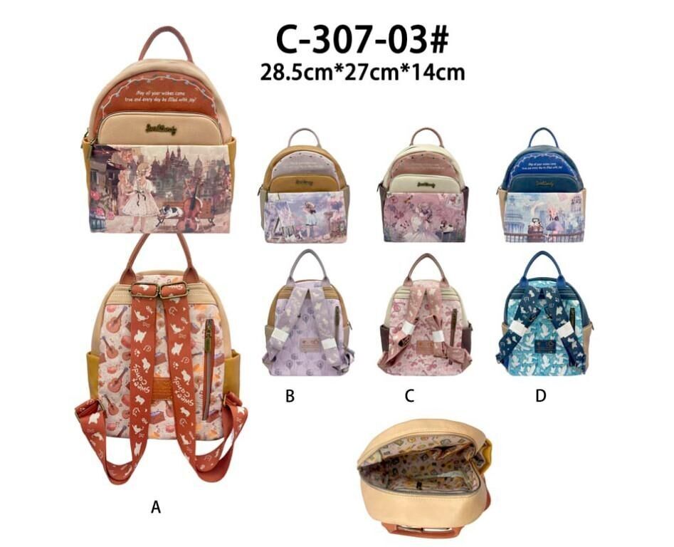 Sweet Candy Puppenrucksack für Damen mit 5 Taschen