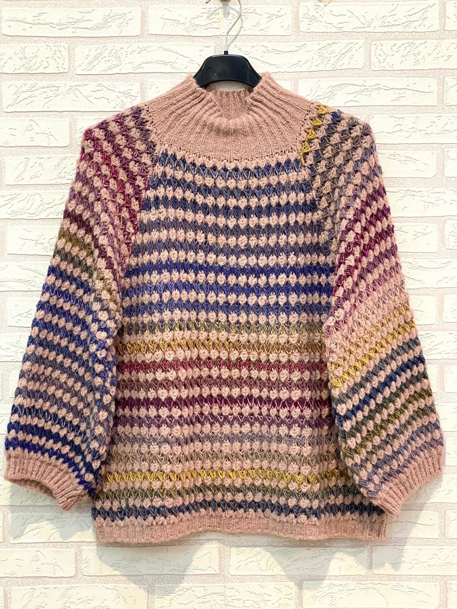 REF.25510 JERSEY DE LANA BICOLOR