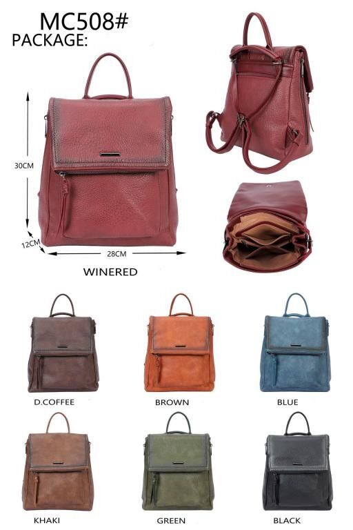 Grand sac à dos synthétique à plusieurs compartiments. B2B