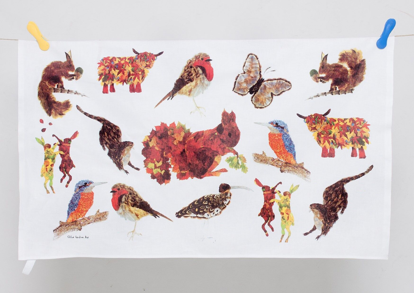 Popurrí en un paño de cocina