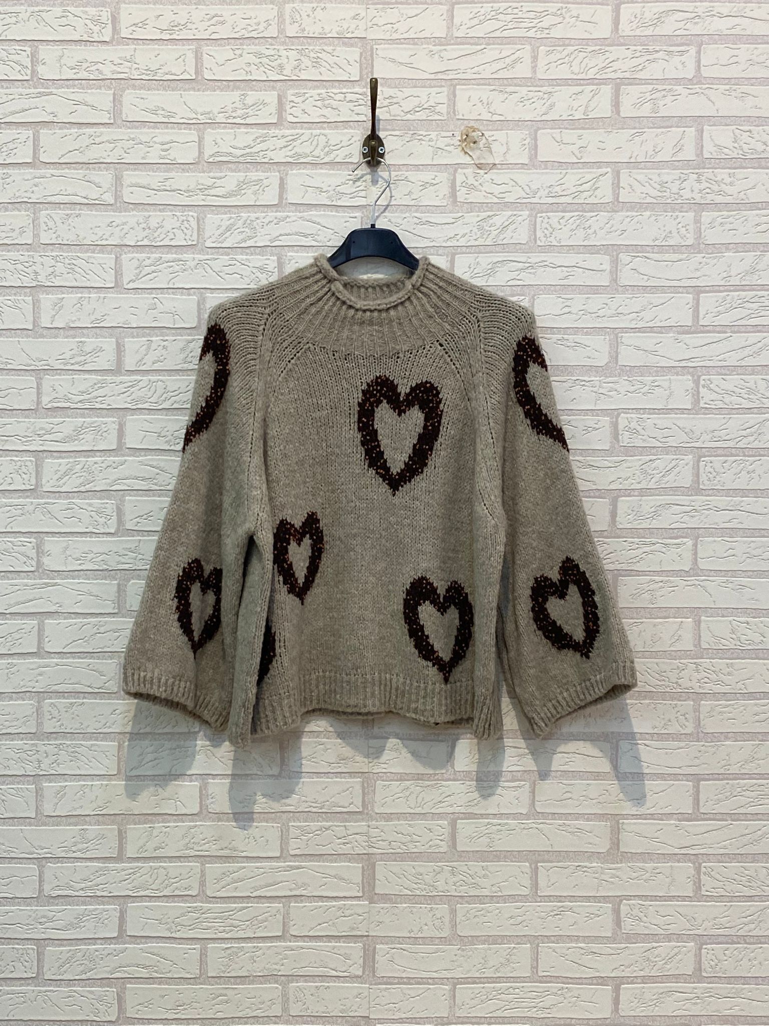 REF.24497 JERSEY DE LANA CON CORAZONES