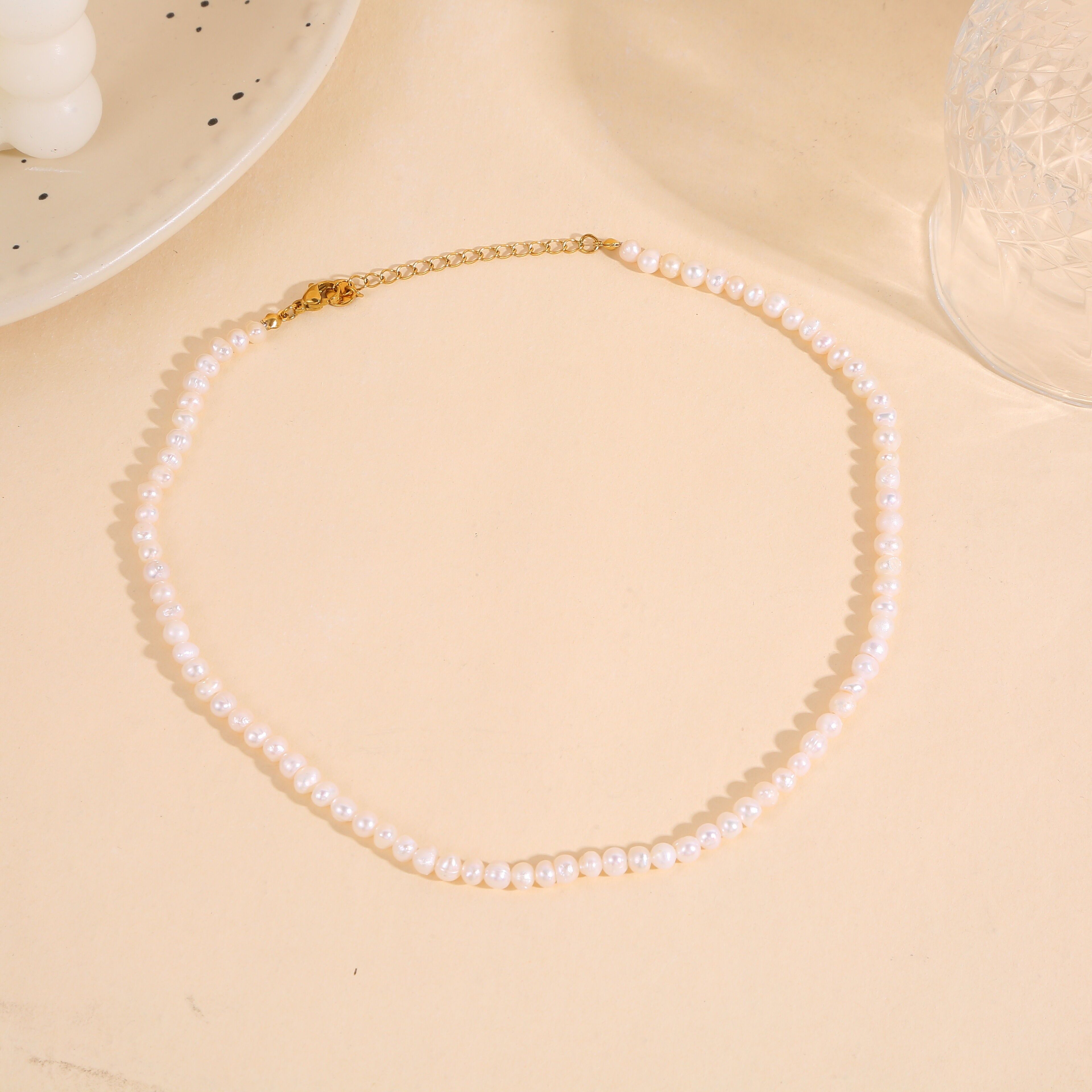 Collana con vere perle d'acqua dolce