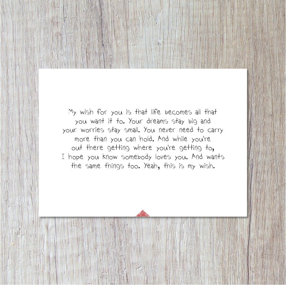 Il mio desiderio per te ...