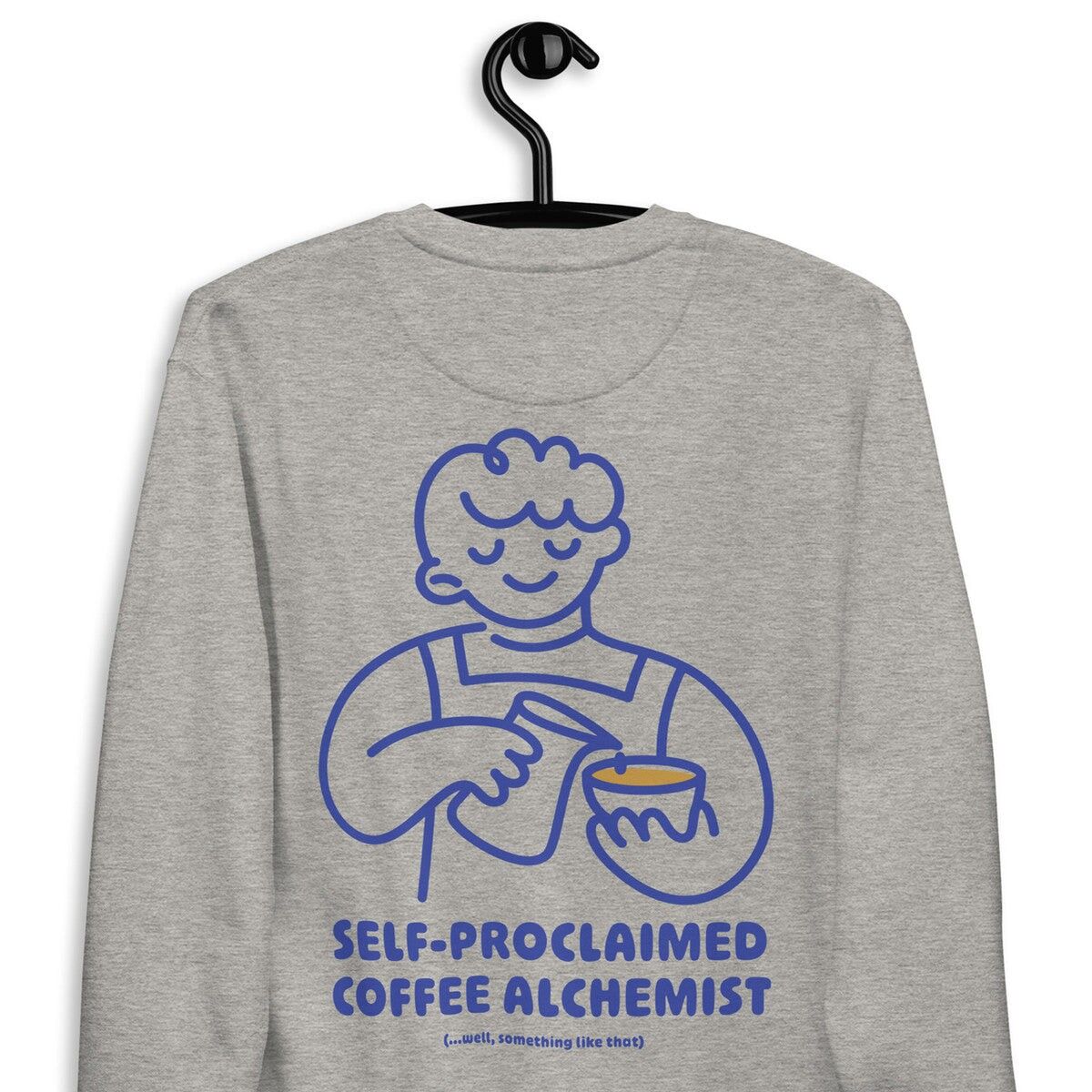 Felpa in misto cotone ricamata "Coffee Alchemist" GUSTATORY