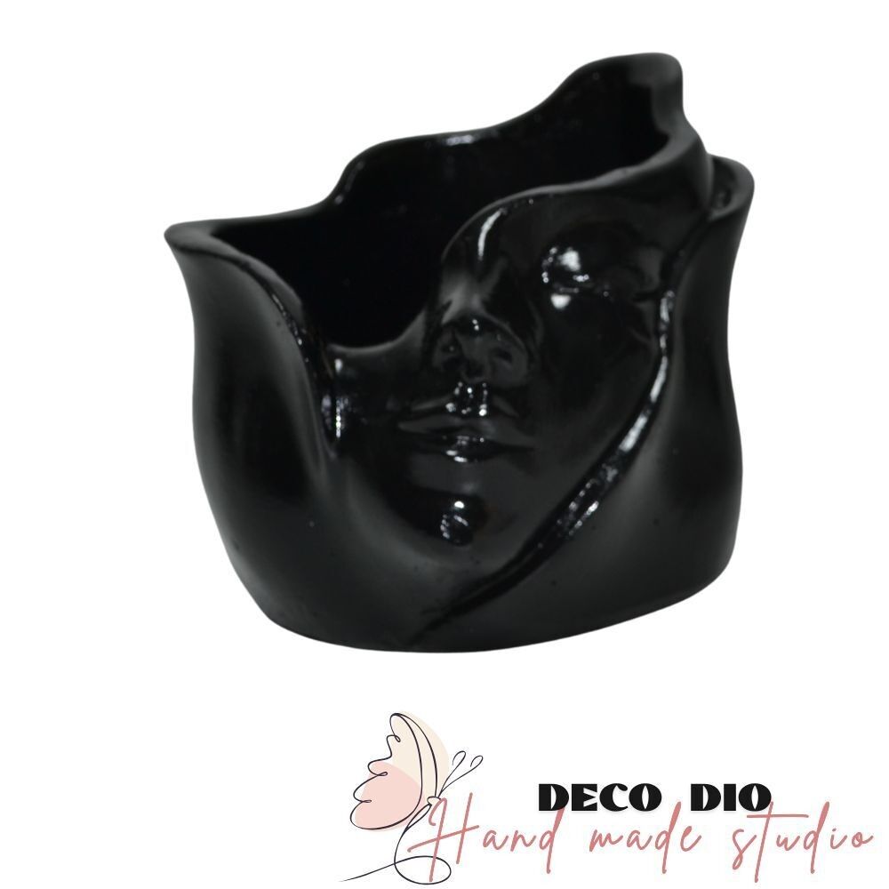 Decorative ceramic vase FEMINA - 9 cm x 8 cm - 1 piece - Deco Dio Studio