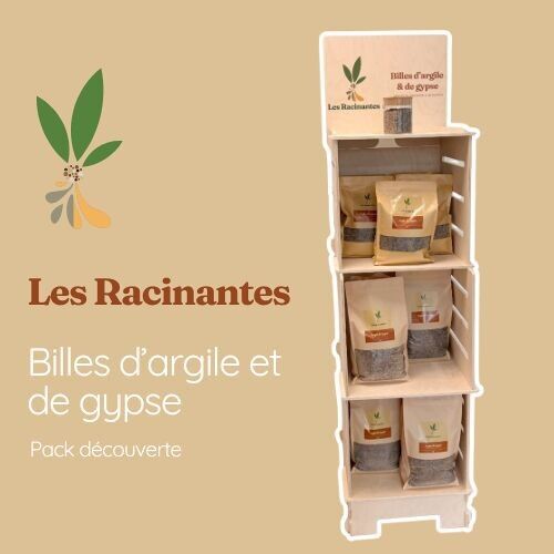 Pack descubrimiento - 1 soporte de madera fabricado en Francia + 10 bolsas de 3L + 5 bolsas de 5L