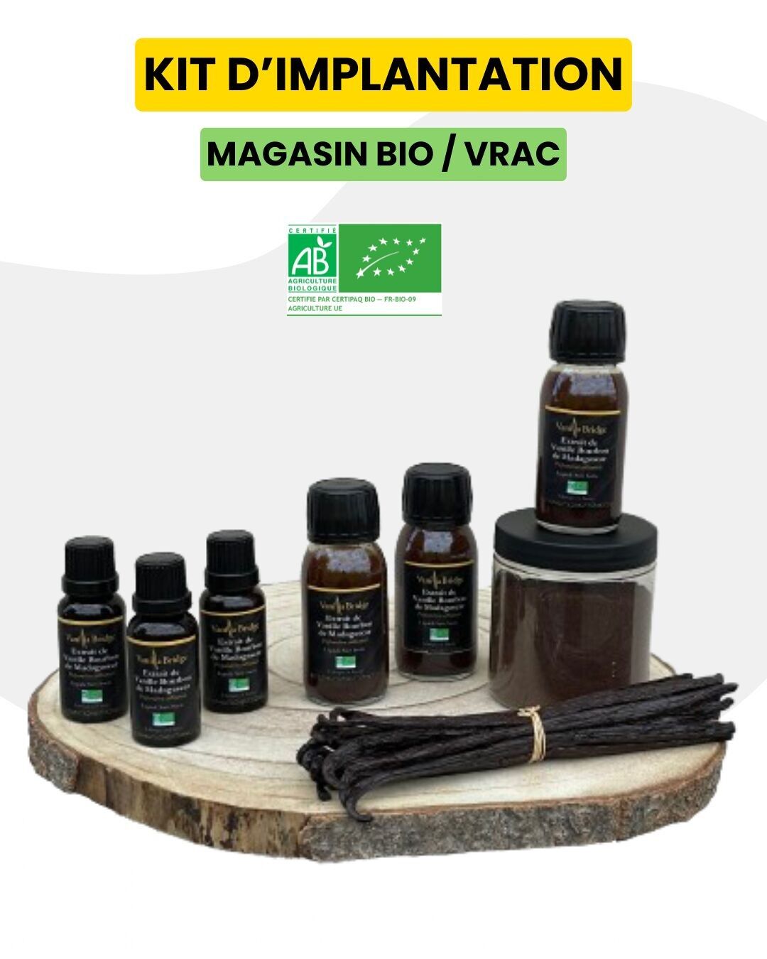 🌱Biologico - Vaniglia artigianale naturale | Kit premium Negozio biologico e sfuso