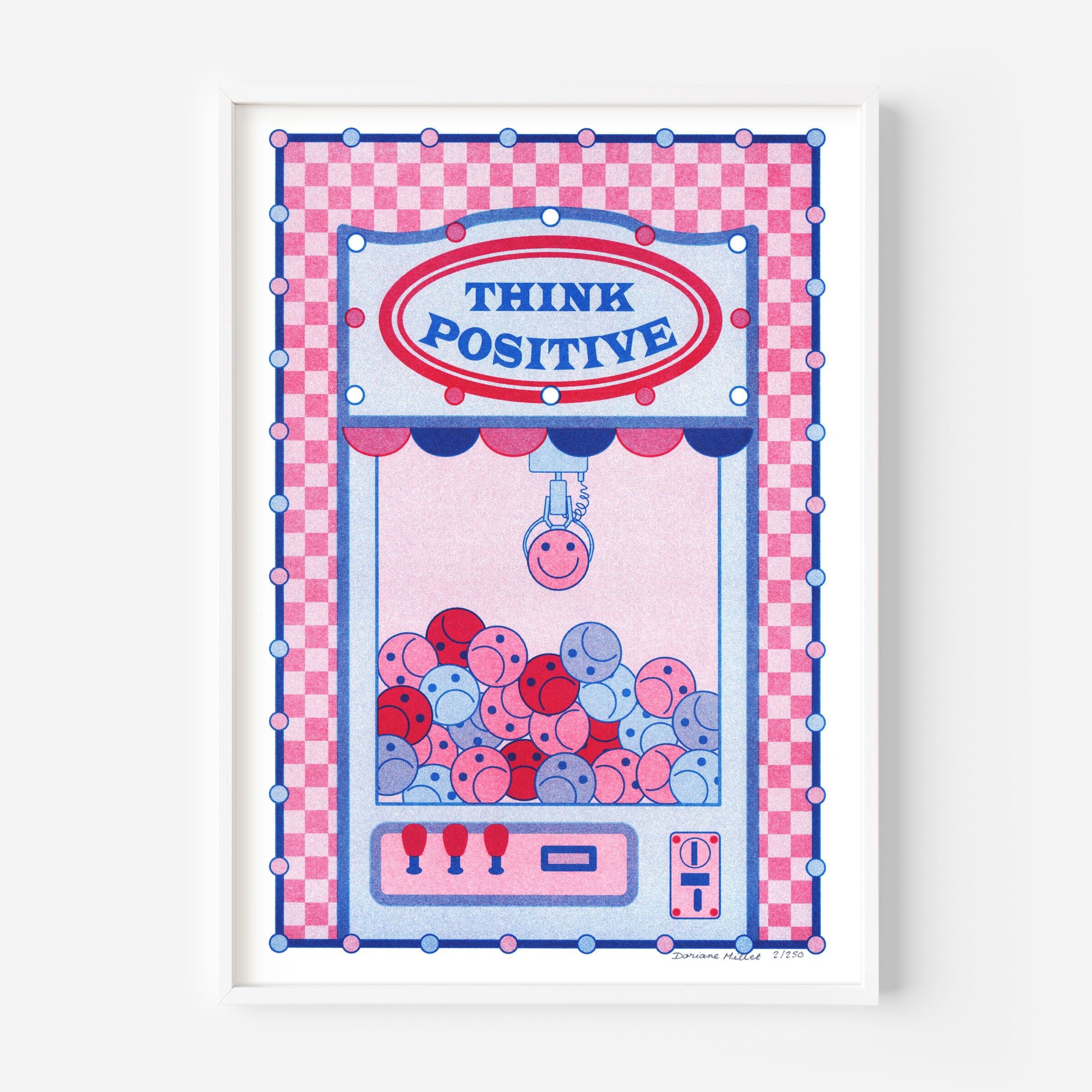 Think positive | Risographie A4 | Édition limitée signée