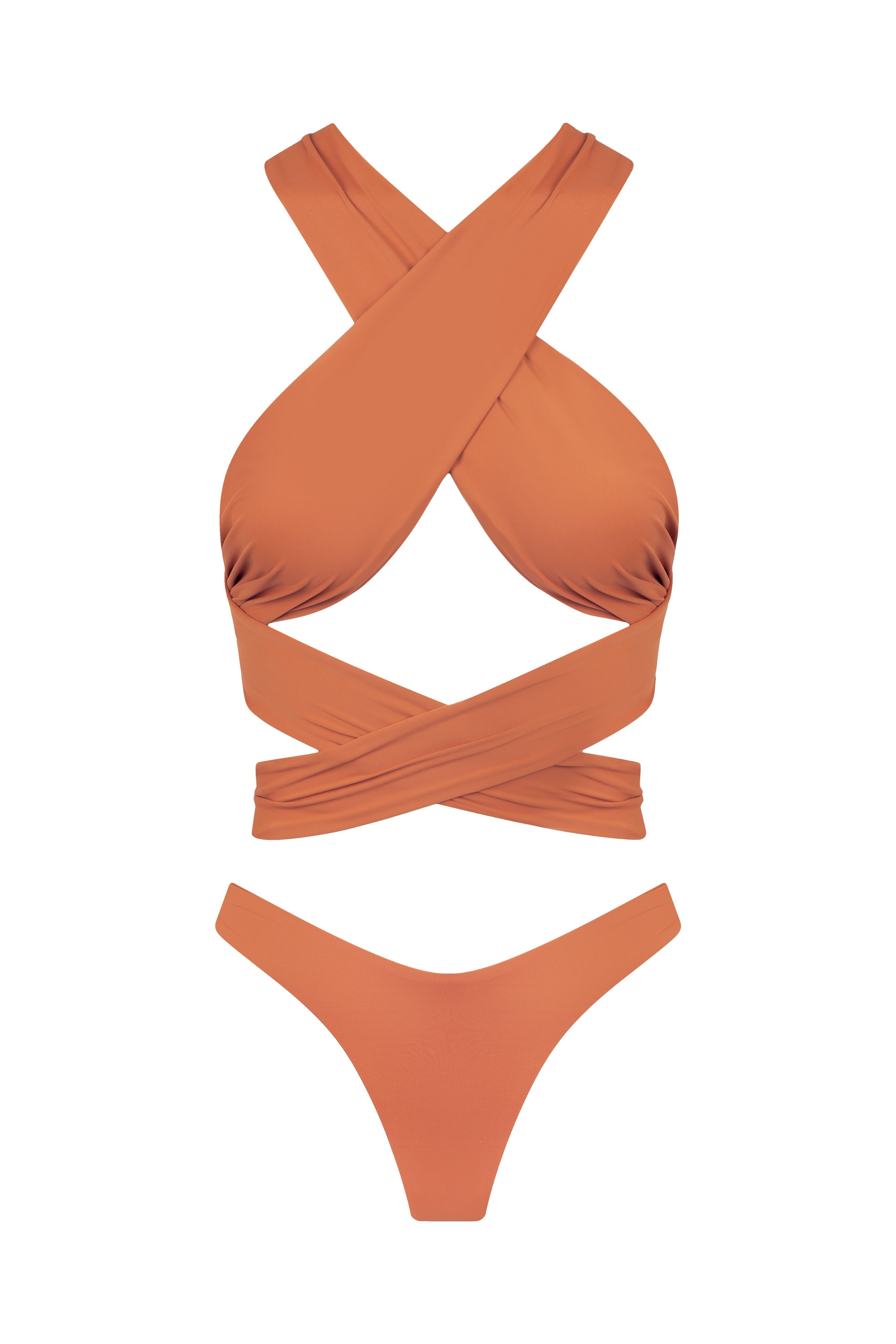 BIKINI DAHLIA NARANJA TIERRA