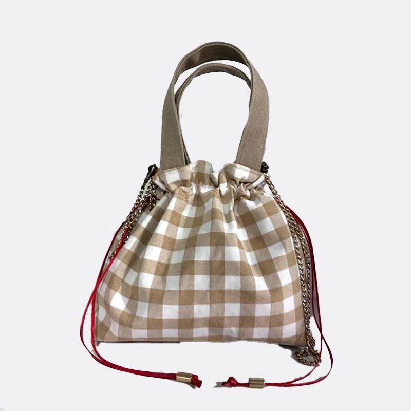 BORSA A SECCHIELLO A QUADRETTI