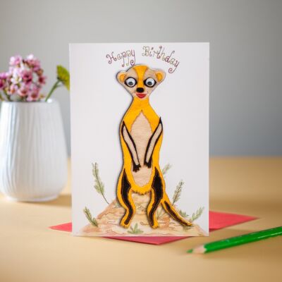 Milo The Meerkat Greetings Card