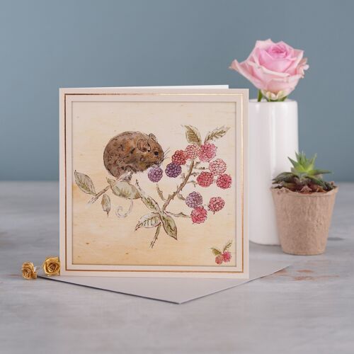 Raspberries Greetings Card