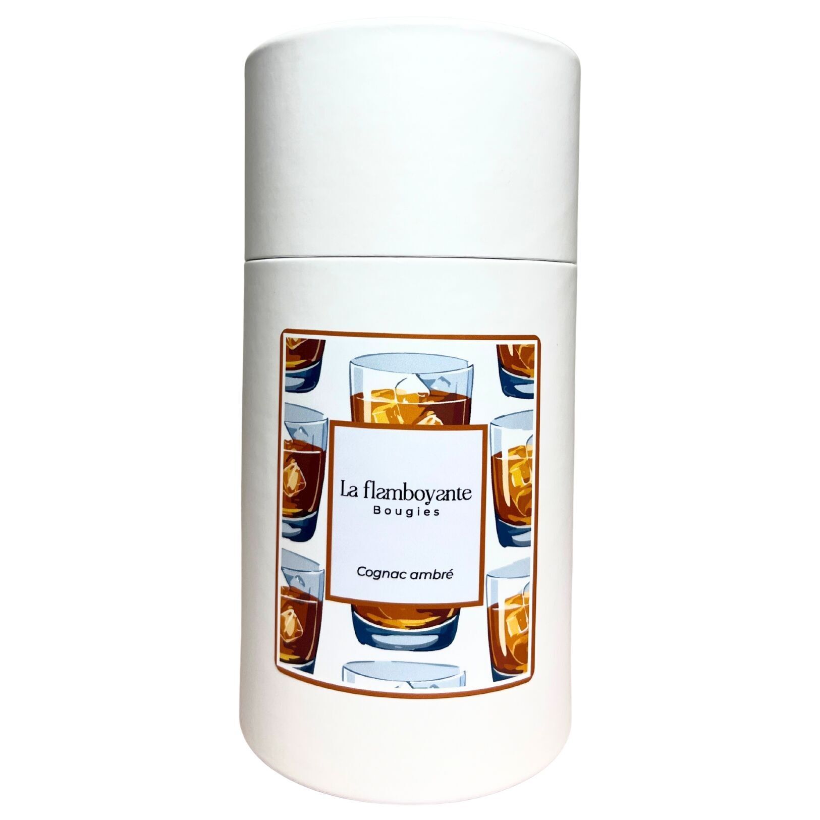 Cognac Amber Wax Pearl Candle