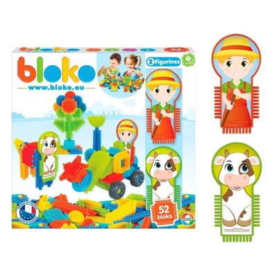 Coffret 50 Bloko + 2 Figurines Pods Ferme - Dès 12 mois - 503541
