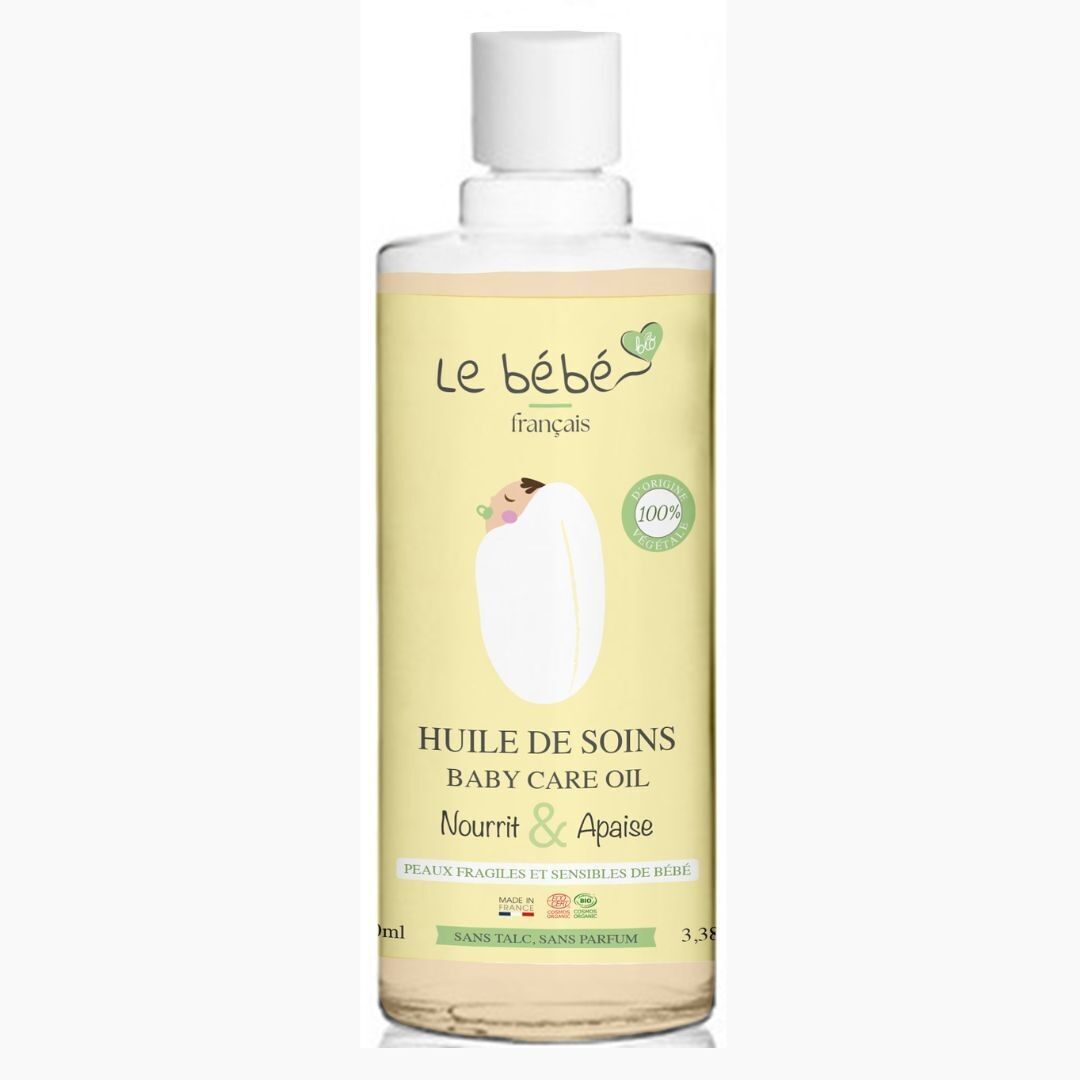 Huile de soins 100% végétale & 99% bio pour bébé 100ml